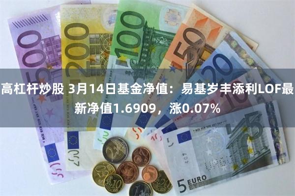 高杠杆炒股 3月14日基金净值：易基岁丰添利LOF最新净值1.6909，涨0.07%